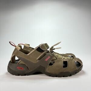 Teva Forebay Fisherman Sport Green Hiking Water Sandals 1001125 Women's Size 8